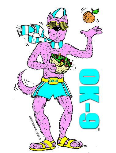'OK-9' - Colorful, exciting cartoon character - Author of "DOGS ARE HUMAN TOO!" and "BIBLE DOGS: Famous Canines in the Bible".